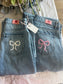 bow denim jeans