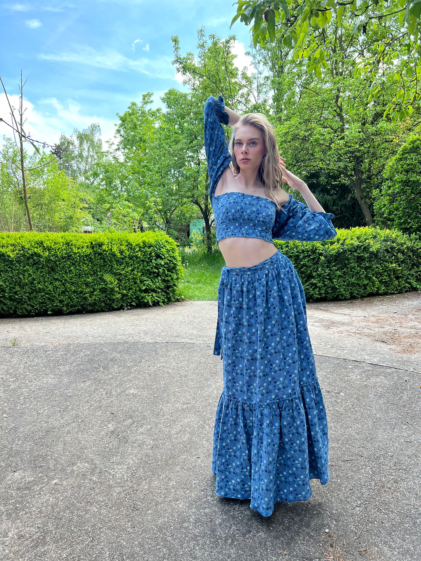 Virginia Bluebell skirt